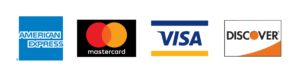 Logos of Mastercard and Visa credit card companies.